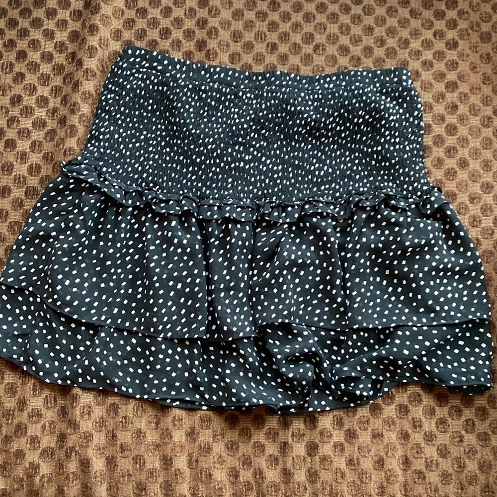 Vestique Black and White Print Skirt